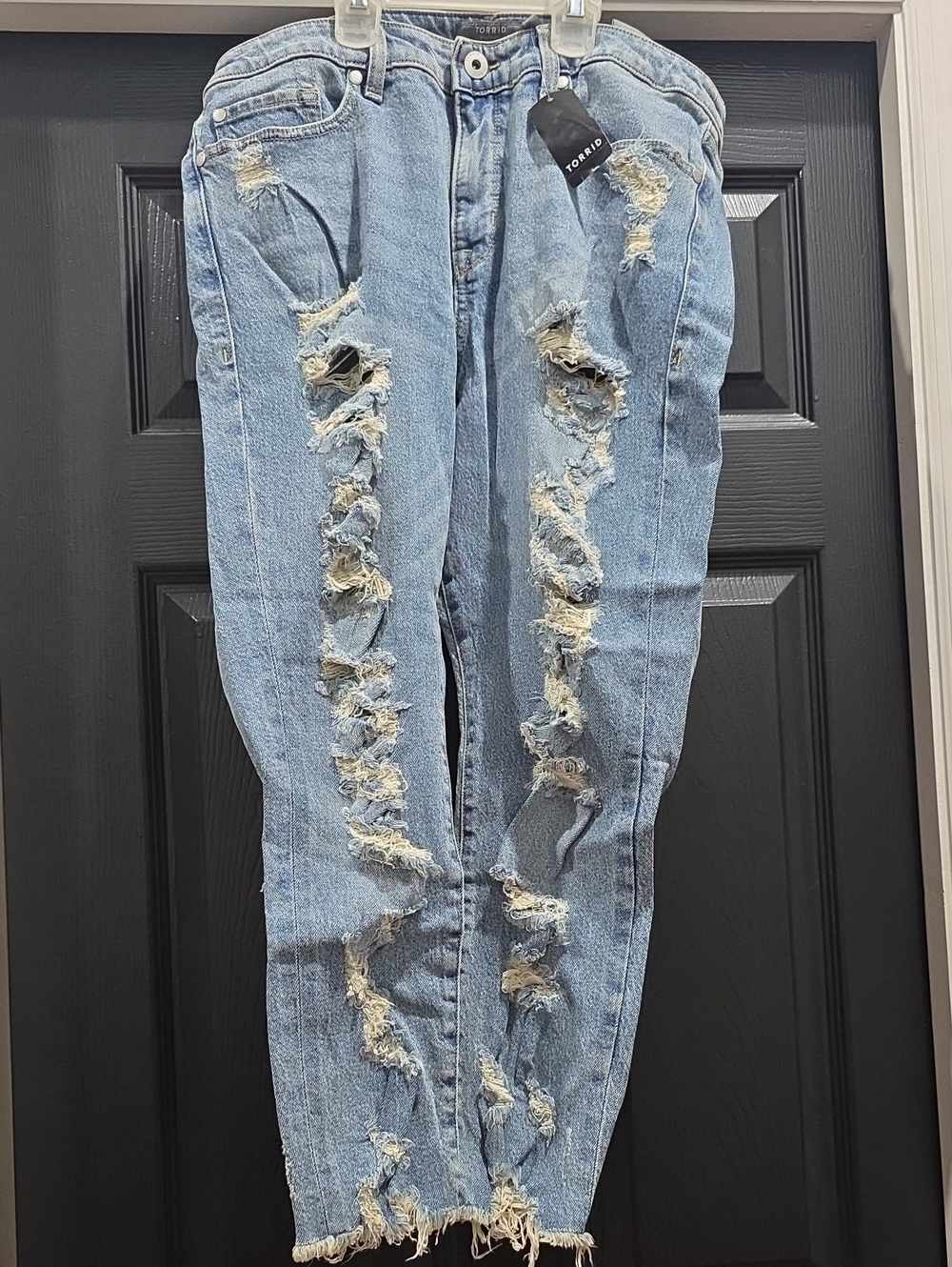 torrid Light Blue Ripped Jeans
